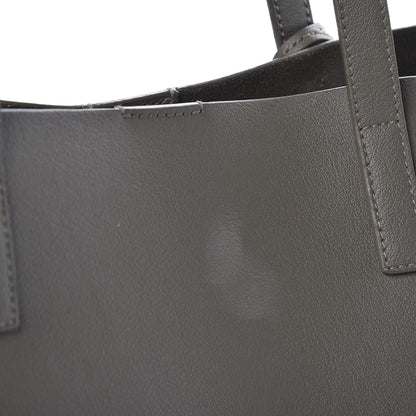 Saint Laurent Calfskin Large Shopping Tote Kaki Militaire 9 of 11