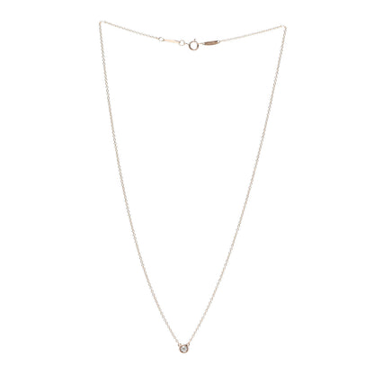Tiffany 18K Rose Gold Diamond .09ct Elsa Peretti Diamonds by the Yard Pendant Necklace 3 of 5