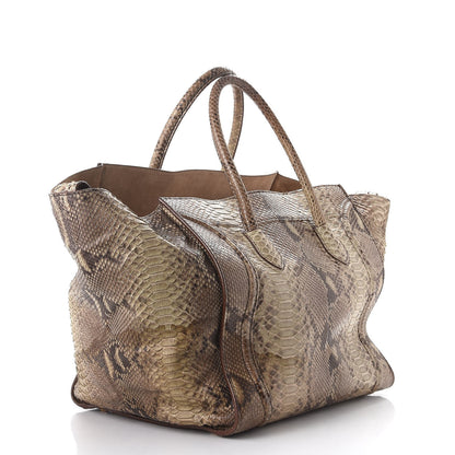 Celine Python Medium Phantom Luggage Natural 3 of 14