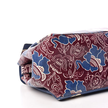 Valentino Garavani Calfskin Mime Print Single Handle Bag Blue 5 of 11
