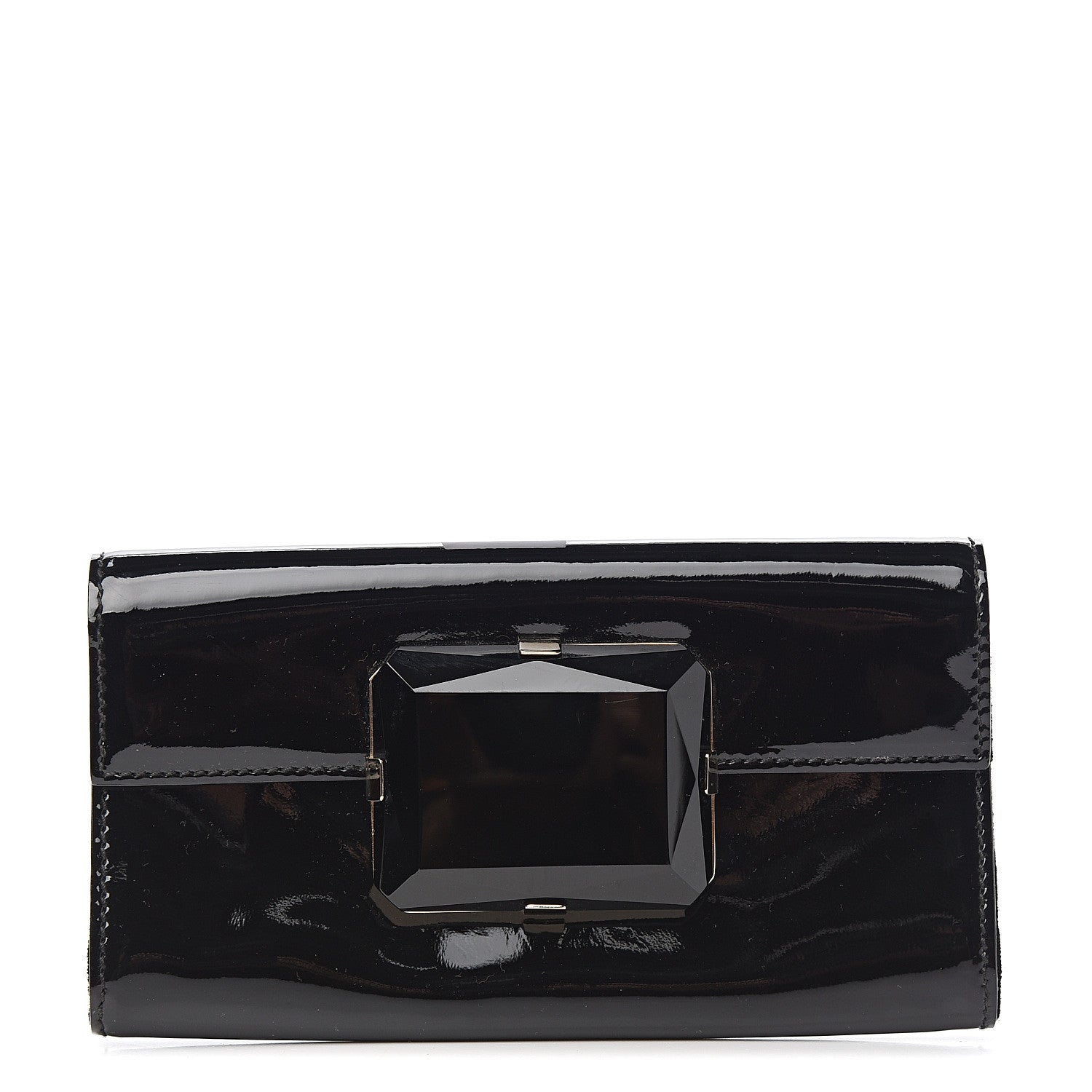 Gucci Patent Padlock Clutch Black 1 of 6