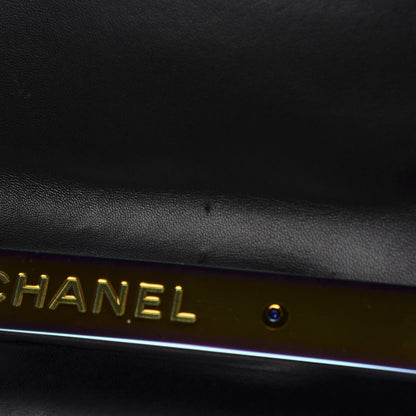 Chanel Lambskin LED Iridescent Metal Medium Boy Flap Black Multicolor 13 of 14