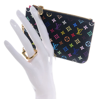 Louis Vuitton Monogram Multicolor Key Pouch Black Grenade 2 of 8