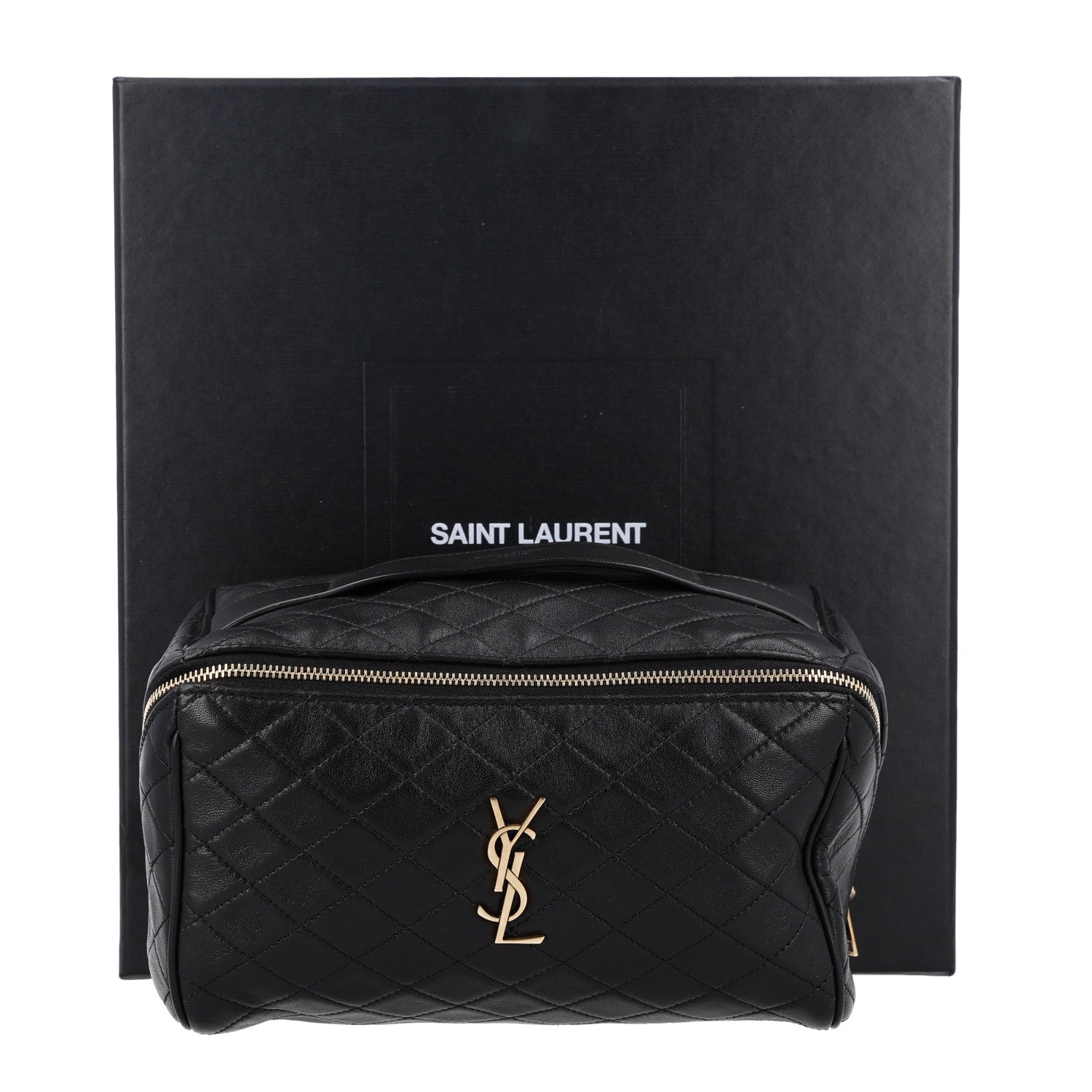 Saint Laurent Lambskin Quilted Gaby Vanity Case Black 11 of 11