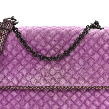 Bottega Veneta Velvet Ayers Baby Olimpia Shoulder Bag Peony 8 of 10