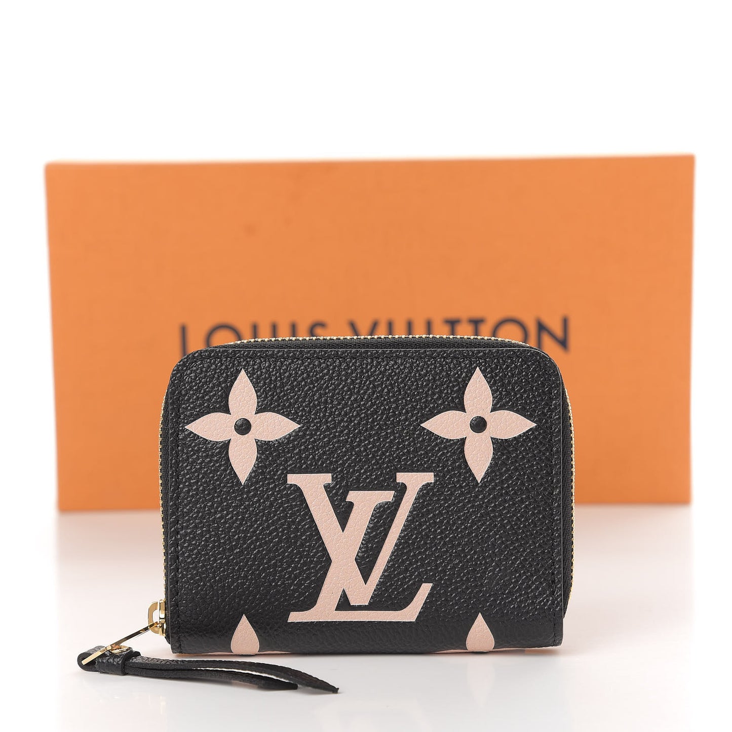 Empreinte Monogram Giant Zippy Coin Purse Black Beige