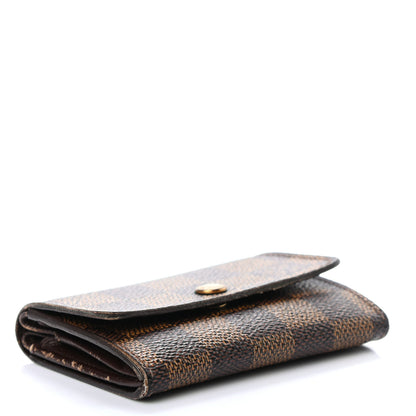 Louis Vuitton Damier Ebene Porte-Monnaie Plat Coin Purse 4 of 9