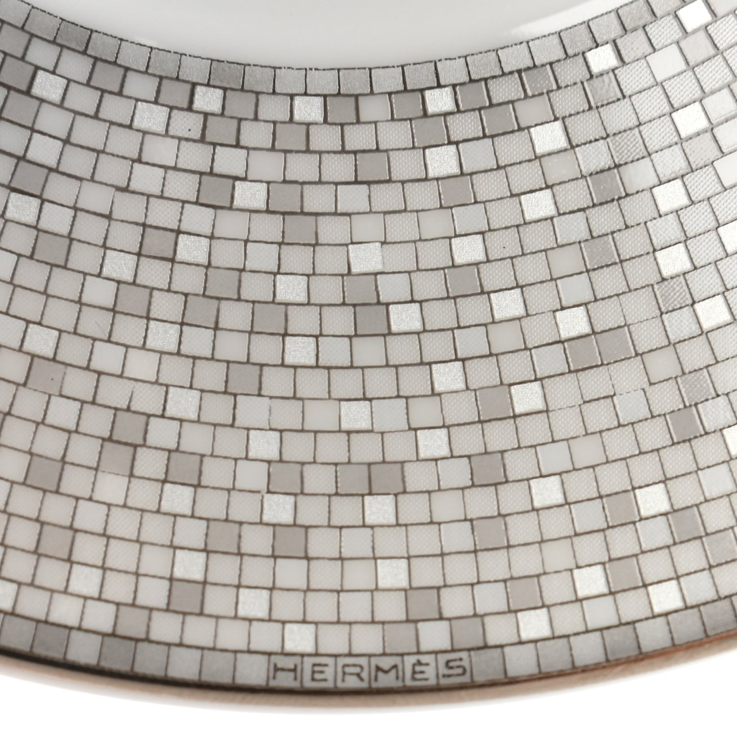 Porcelain Mosaique Au 24 Platine Tea Cup And Saucer Set Of 2 Platinum