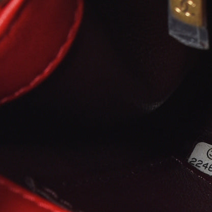 Chanel Caviar Quilted Small CC Filigree Flap Red 9 of 13