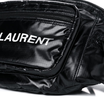 Saint Laurent Nylon Logo Ripstop Body Belt Bag Black 8 of 9