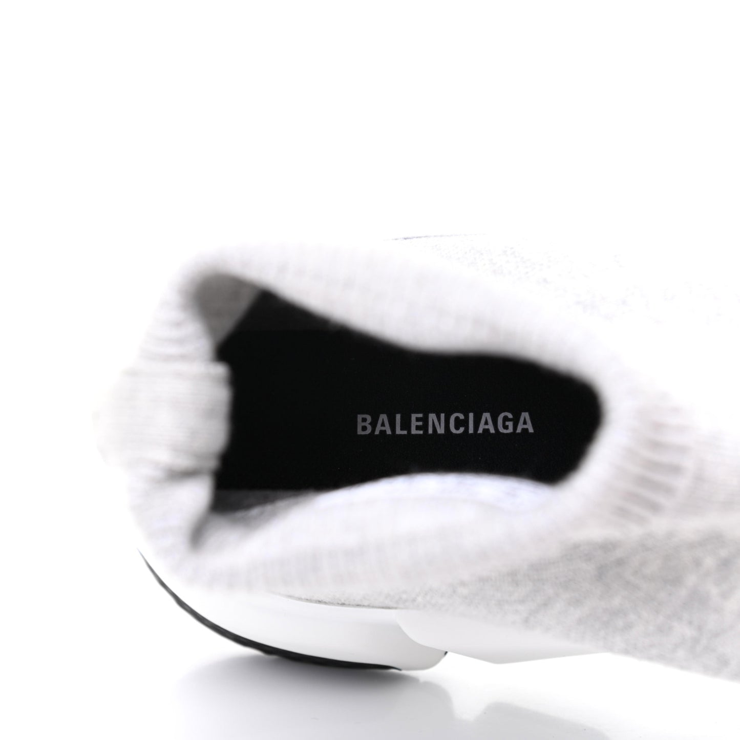 Sweatshirt Knit Bi-Color Sole Mens Speed Sneakers 42 Grey White Black