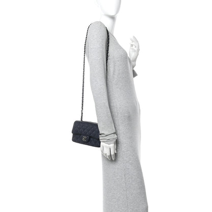 Chanel Caviar Quilted Mini Rectangular Flap Navy 2 of 14