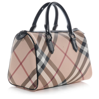 Burberry Nova Check Chester Bowling Bag Black 3 of 7