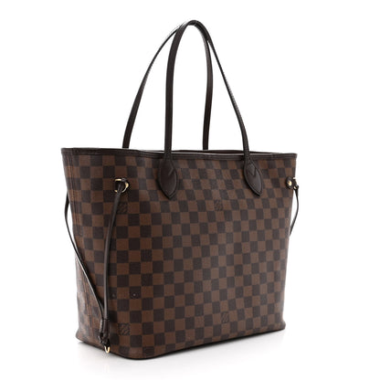 Louis Vuitton Damier Ebene Neo Neverfull MM Rose Ballerine 3 of 14