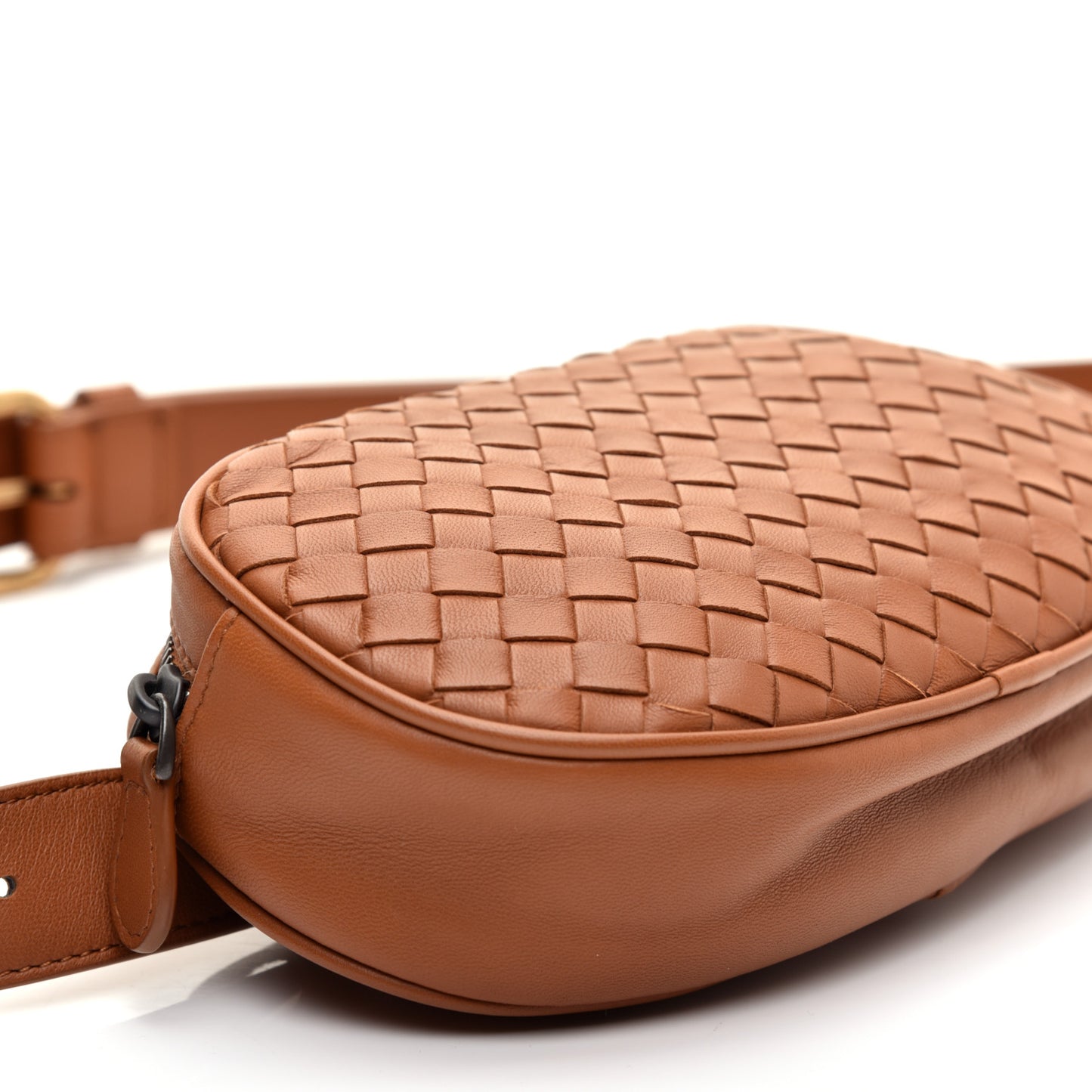 Nappa Intrecciato Belt Bag Noce