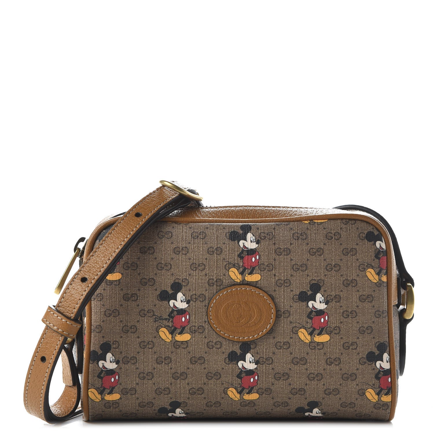Gucci X DISNEY Mini Vintage GG Supreme Monogram Mickey Mouse Shoulder Bag Beige Vintage Sun Oil 1 of 10
