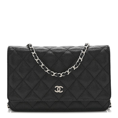 Chanel Caviar Quilted Wallet on Chain WOC Black 1 of 11