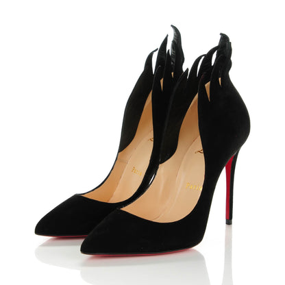 Christian Louboutin Suede Victorina 100 Pumps 36 Black 3 of 7