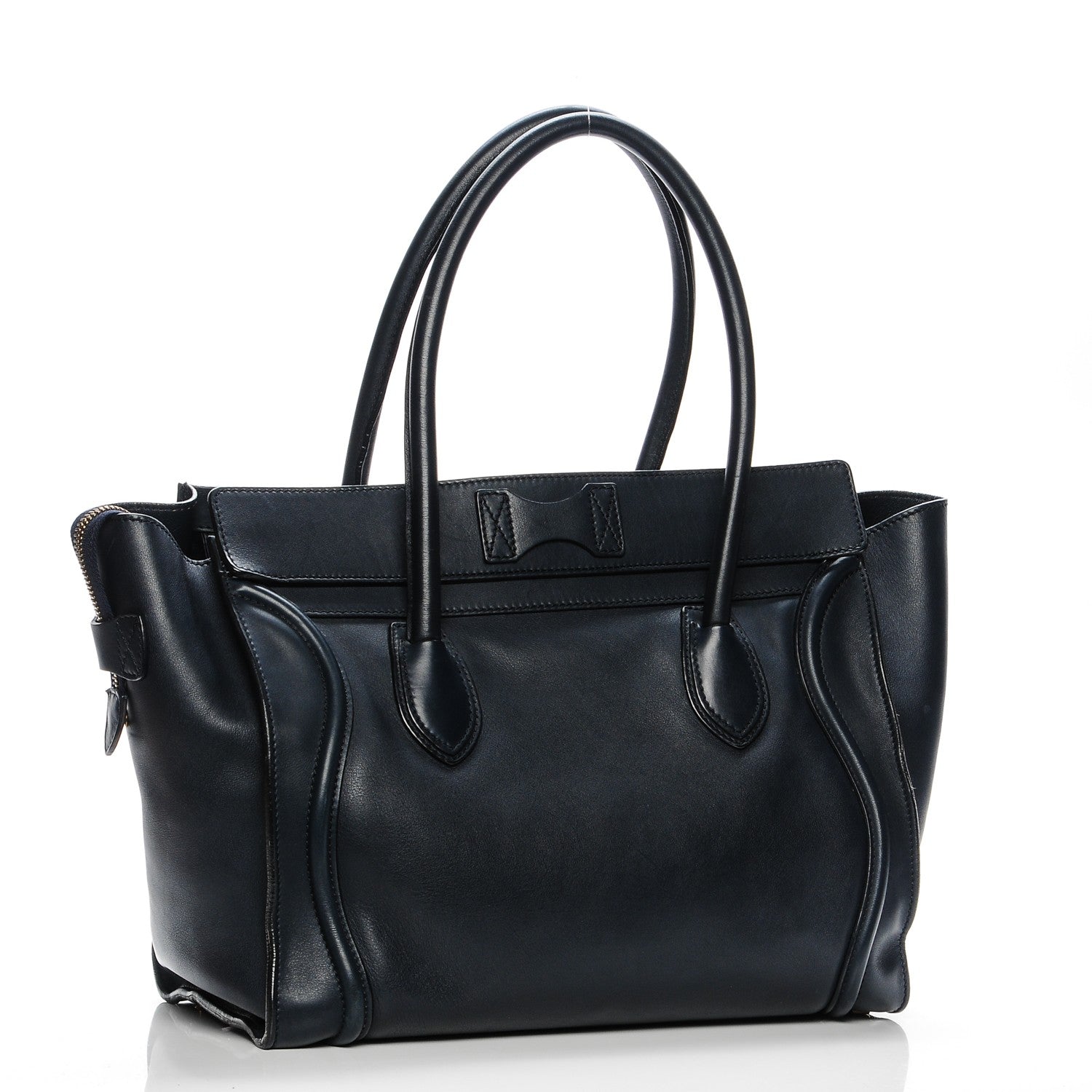 Celine Smooth Calfskin Shoulder Luggage Navy 3 of 10