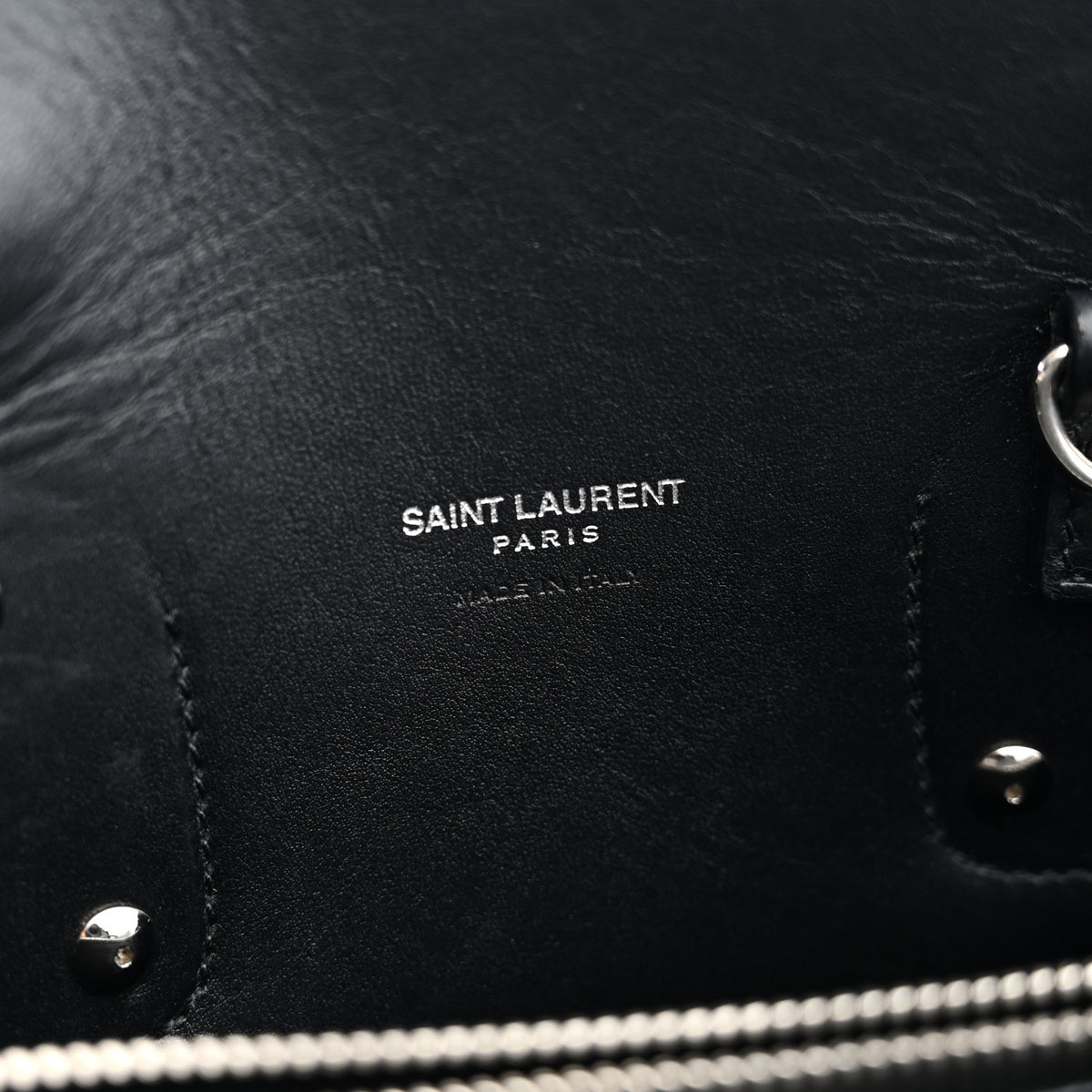 Grained Calfskin Small Sac De Jour Black