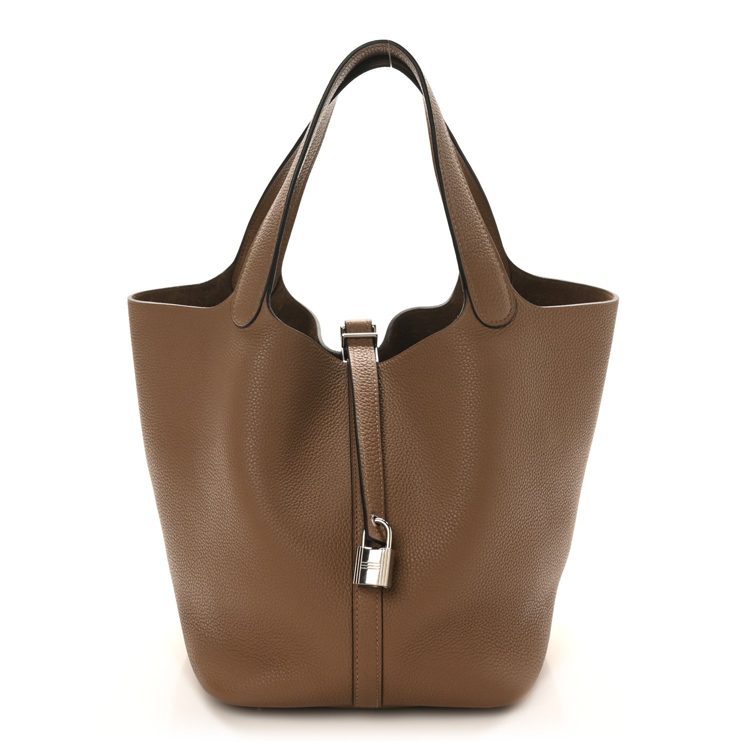 Hermes Taurillon Maurice Picotin Lock 22 MM Beige De Weimar 1 of 12