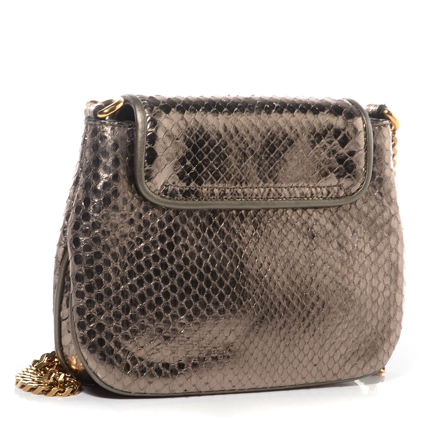 Python Small 1973 Chain Shoulder Bag Gunmetal