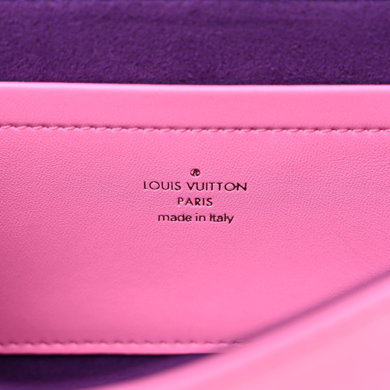 Louis Vuitton Lambskin Embossed Monogram Vuittamins Pochette Coussin Rose Violet 6 of 11