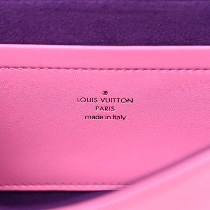 Louis Vuitton Lambskin Embossed Monogram Vuittamins Pochette Coussin Rose Violet 6 of 11