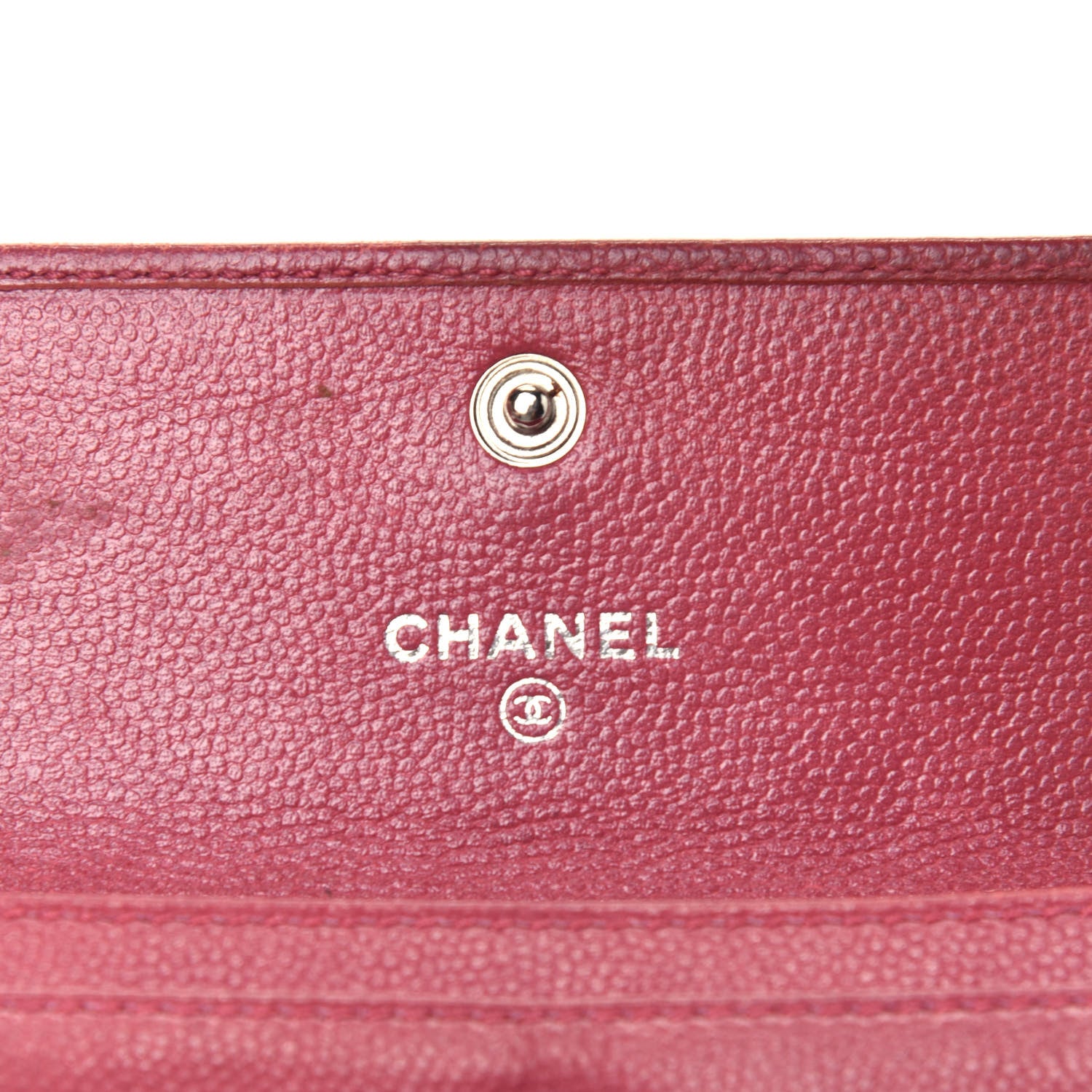 Chanel Caviar Sevruga Flap Card Holde Pink 6 of 8
