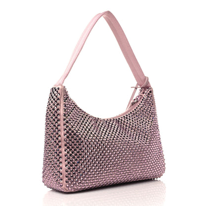 Prada Satin Crystal Mini Re-Edition 2000 Bag Alabastro 3 of 8