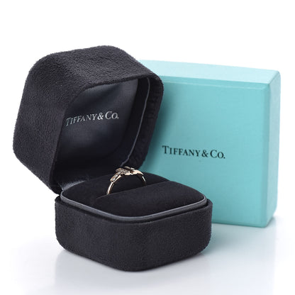 Tiffany 18K Rose Gold Diamond T Wire Ring 53 6.5 6 of 6
