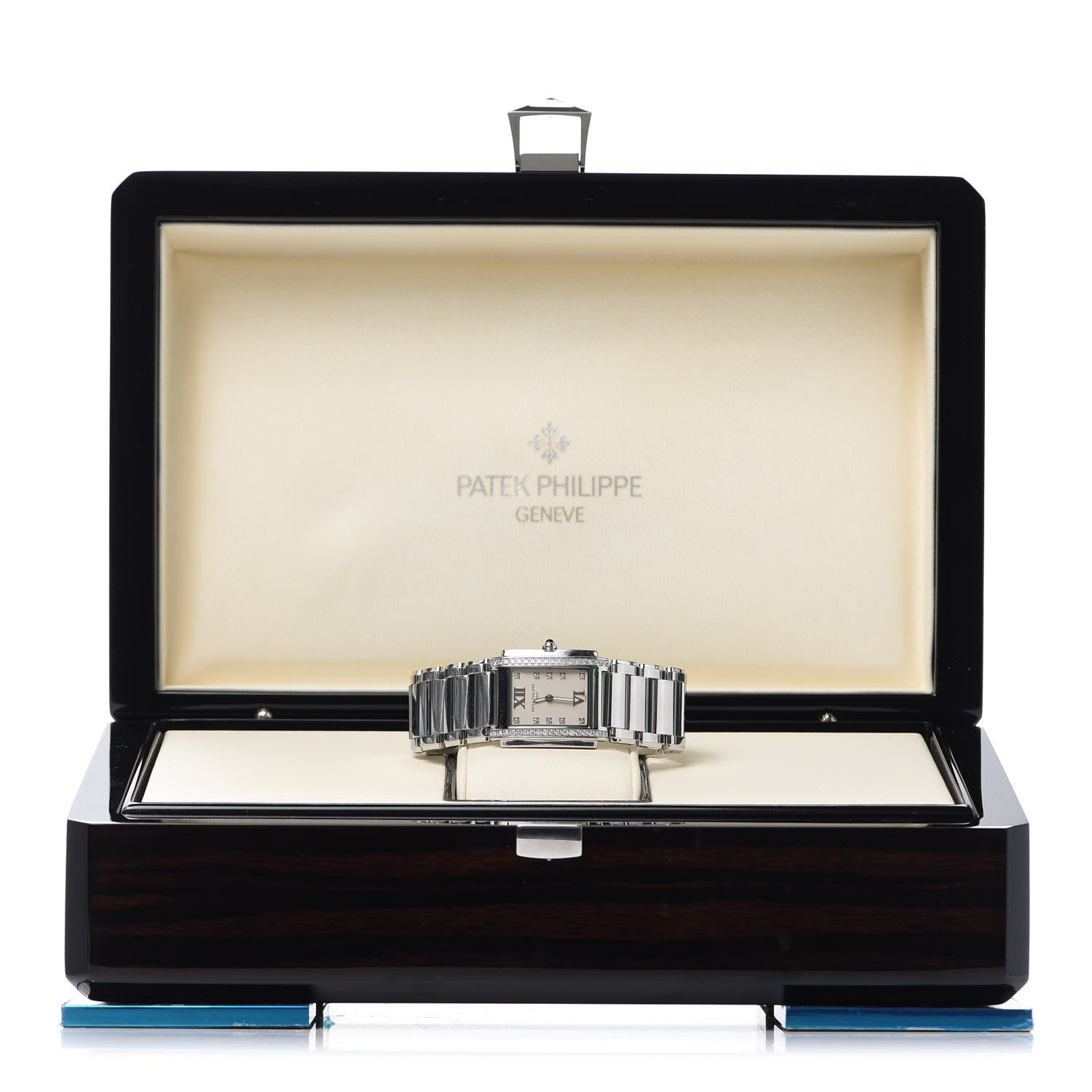 Patek Philippe Stainless Steel Diamond 25mm Twenty-4 Quartz Watch White 4910/10A-011 5 of 5
