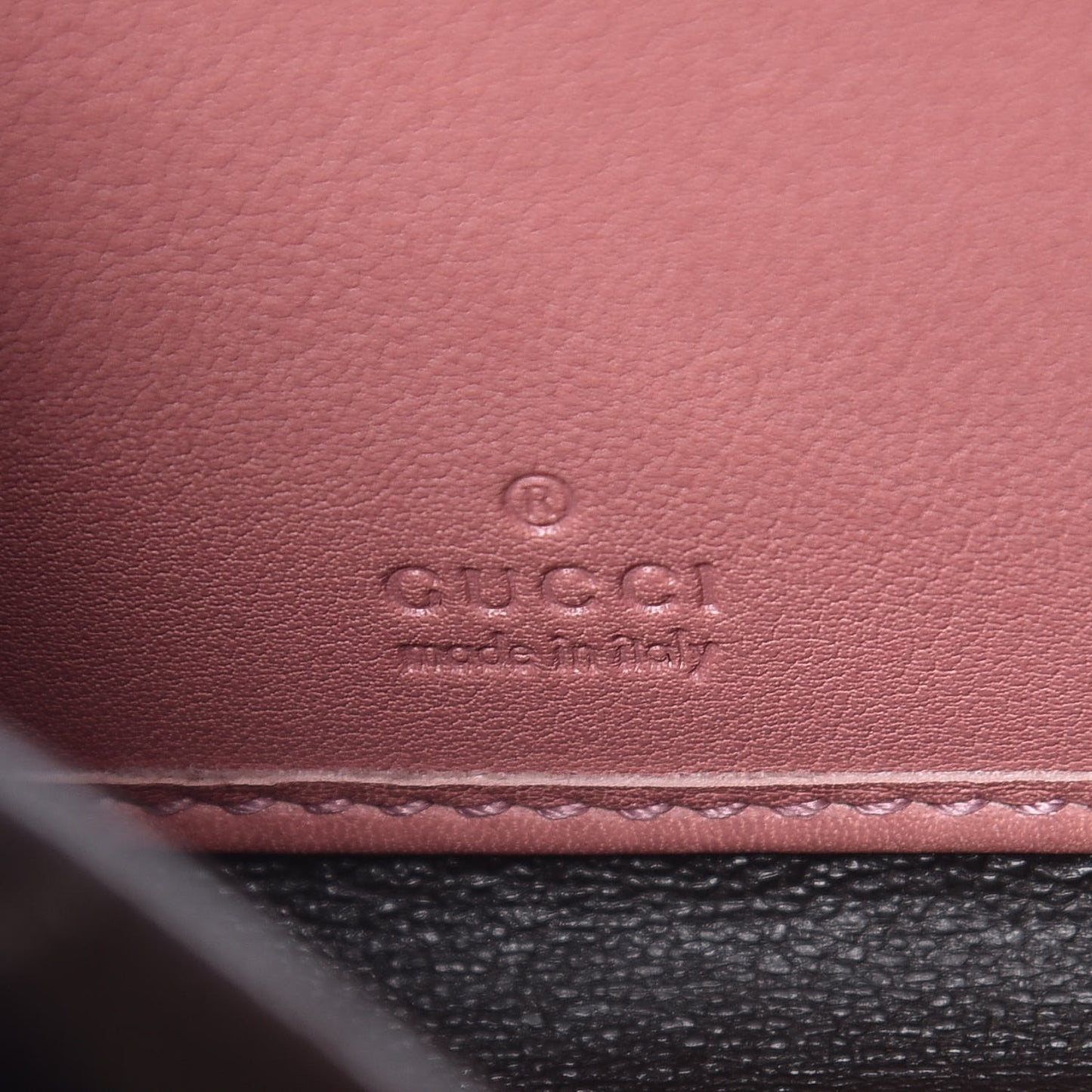 Guccissima Zip Around Heart Wallet Soft Pink