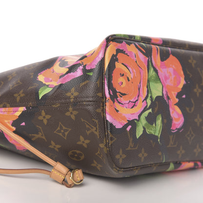 Louis Vuitton Monogram Roses Neverfull MM 9 of 11