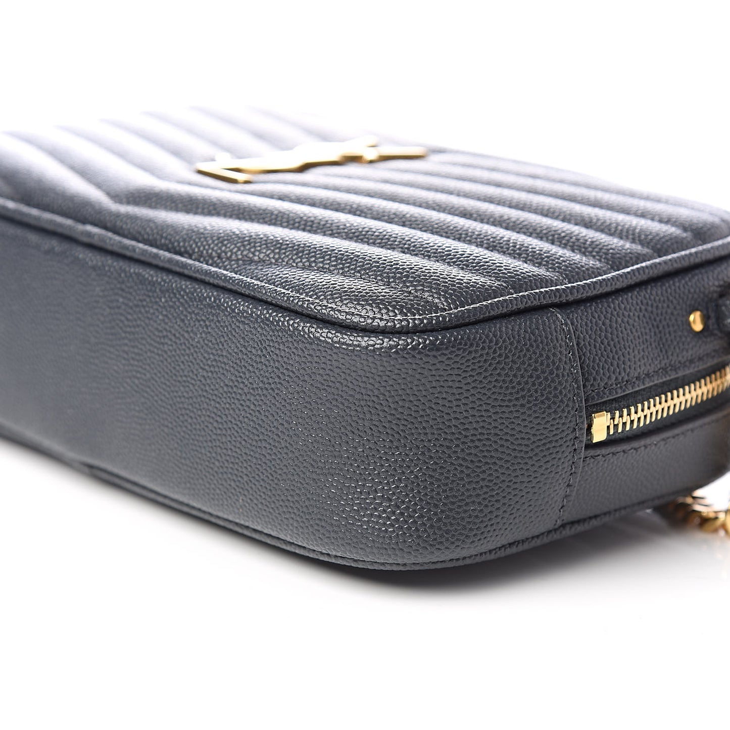 Grain De Poudre Matelasse Monogram Mini Lou Camera Bag Dark Smog