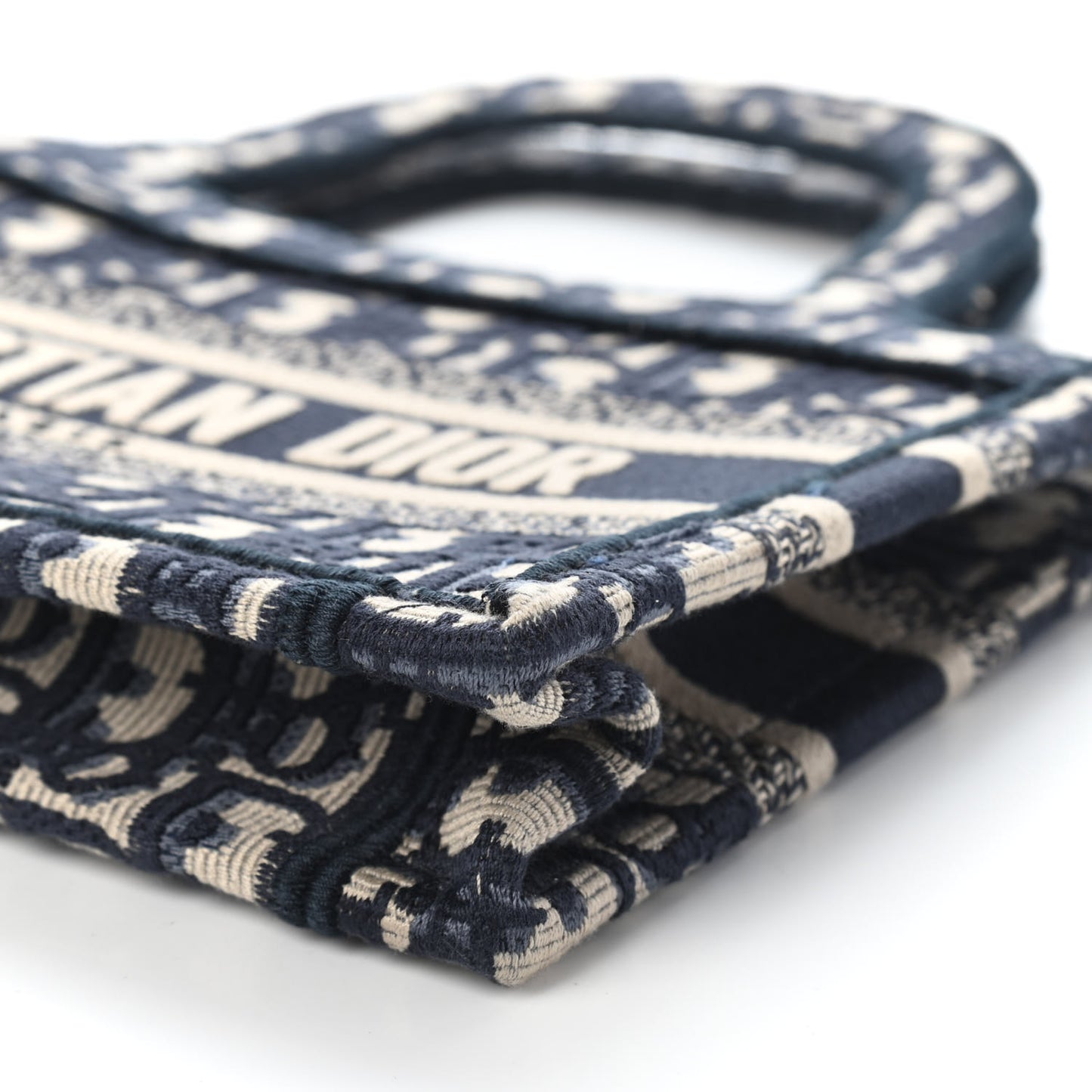 Oblique Mini Book Tote Blue Multicolor