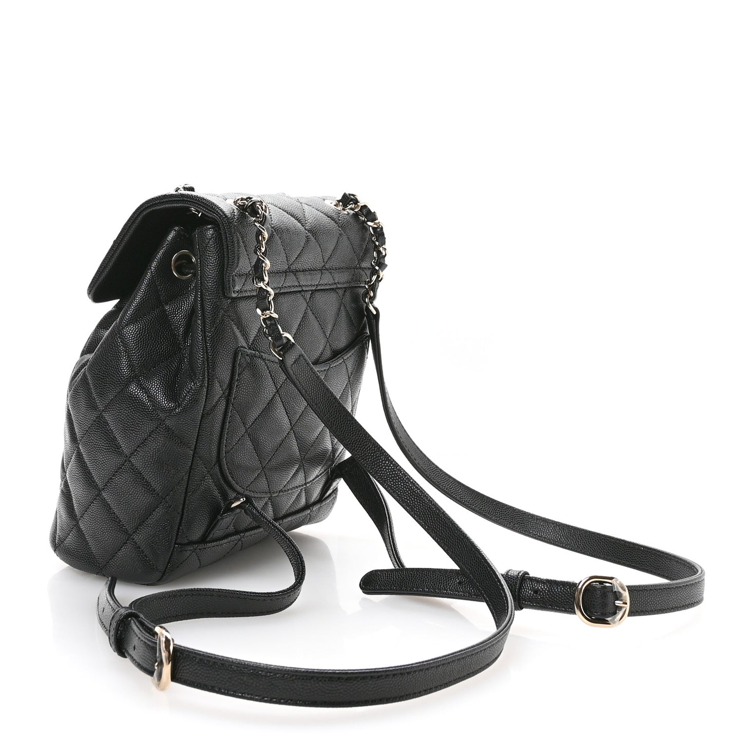 Caviar Quilted Mini Urban Spirit Backpack Black