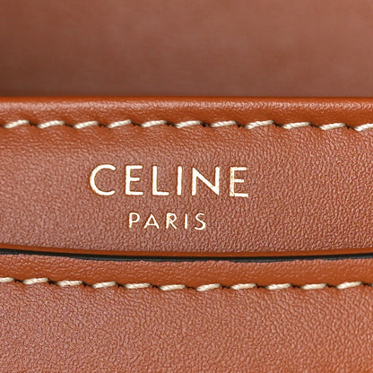 Celine Canvas Calfskin Triomphe Teen Besace Tan 6 of 9