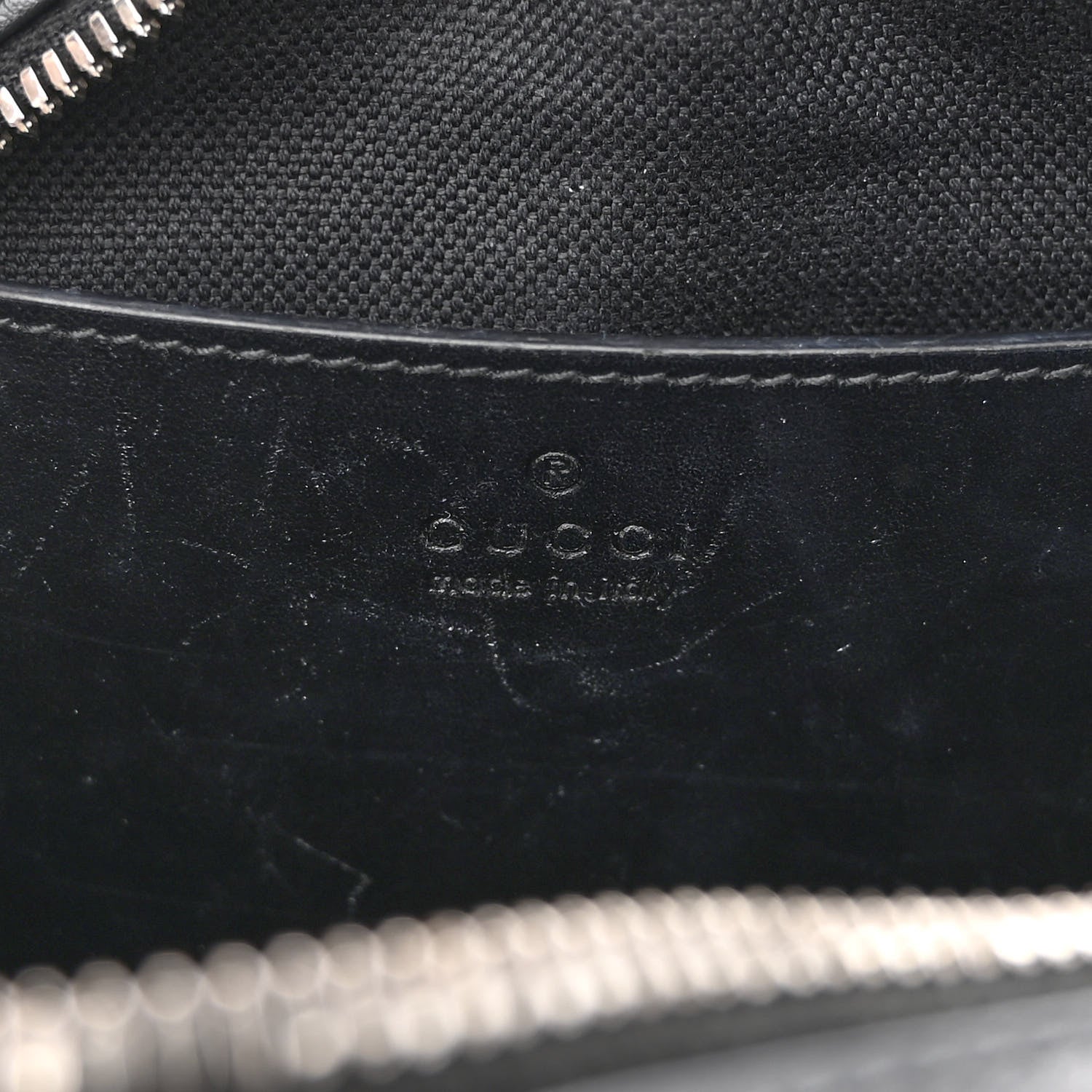 Gucci Calfskin Matelasse Monochrome Small GG Marmont Chain Shoulder Bag Black 6 of 10