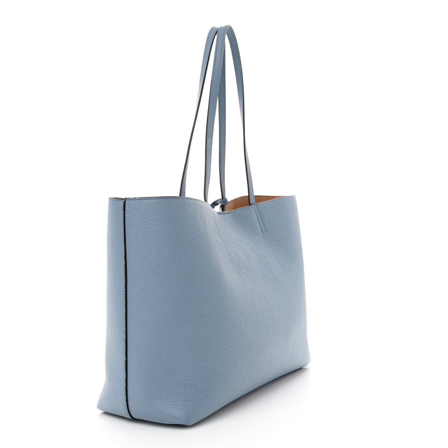 Jimmy Choo Grainy Calfskin Nine2Five East West Tote Smoky Blue 4 of 22