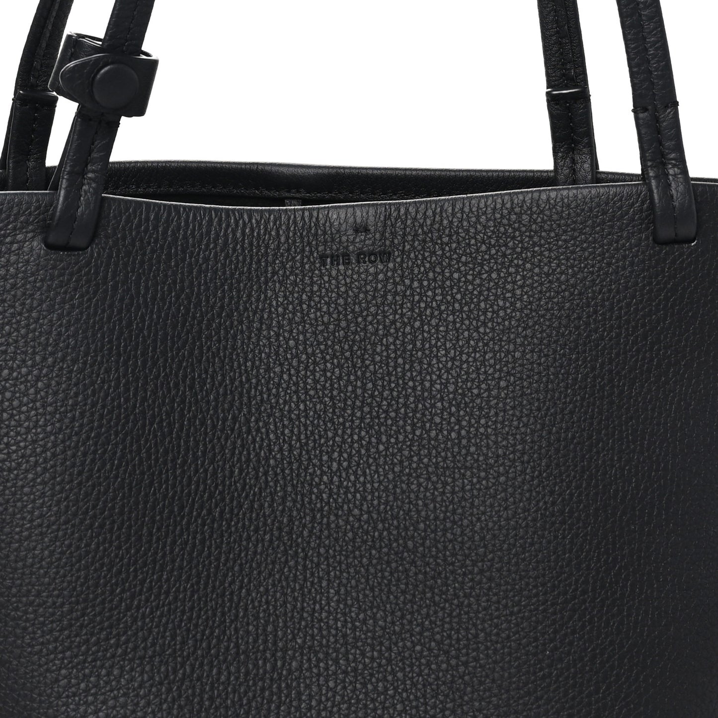 Grained Calfskin Medium Park Tote Black