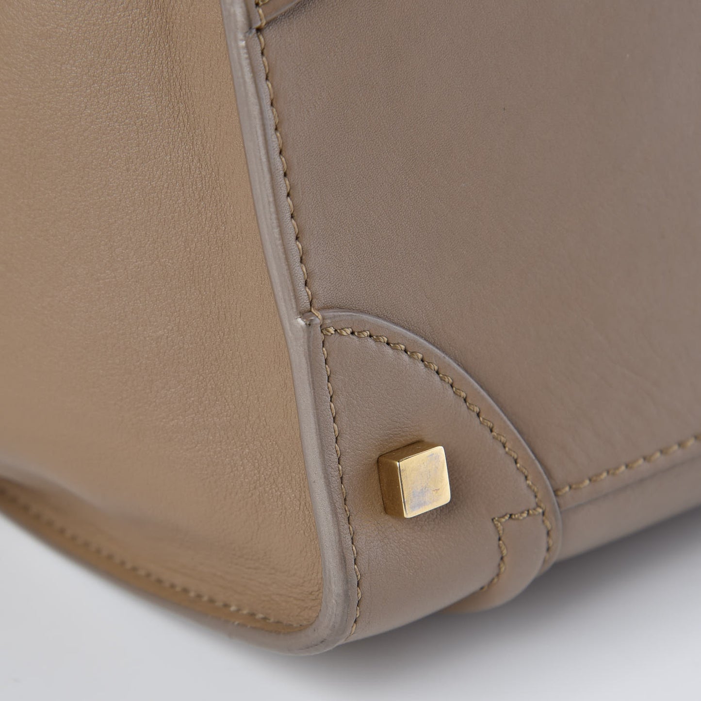 Smooth Calfskin Mini Luggage Taupe