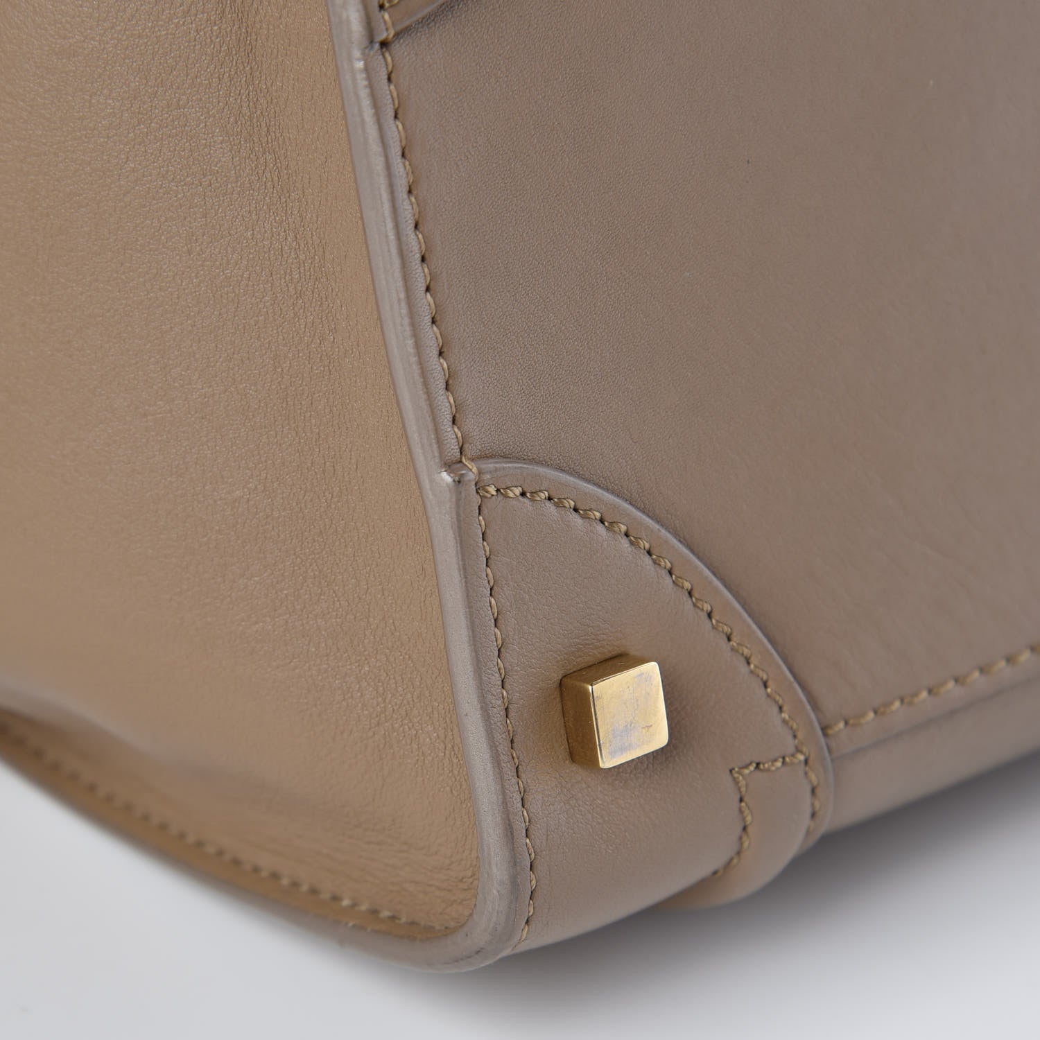 Celine Smooth Calfskin Mini Luggage Taupe 12 of 14