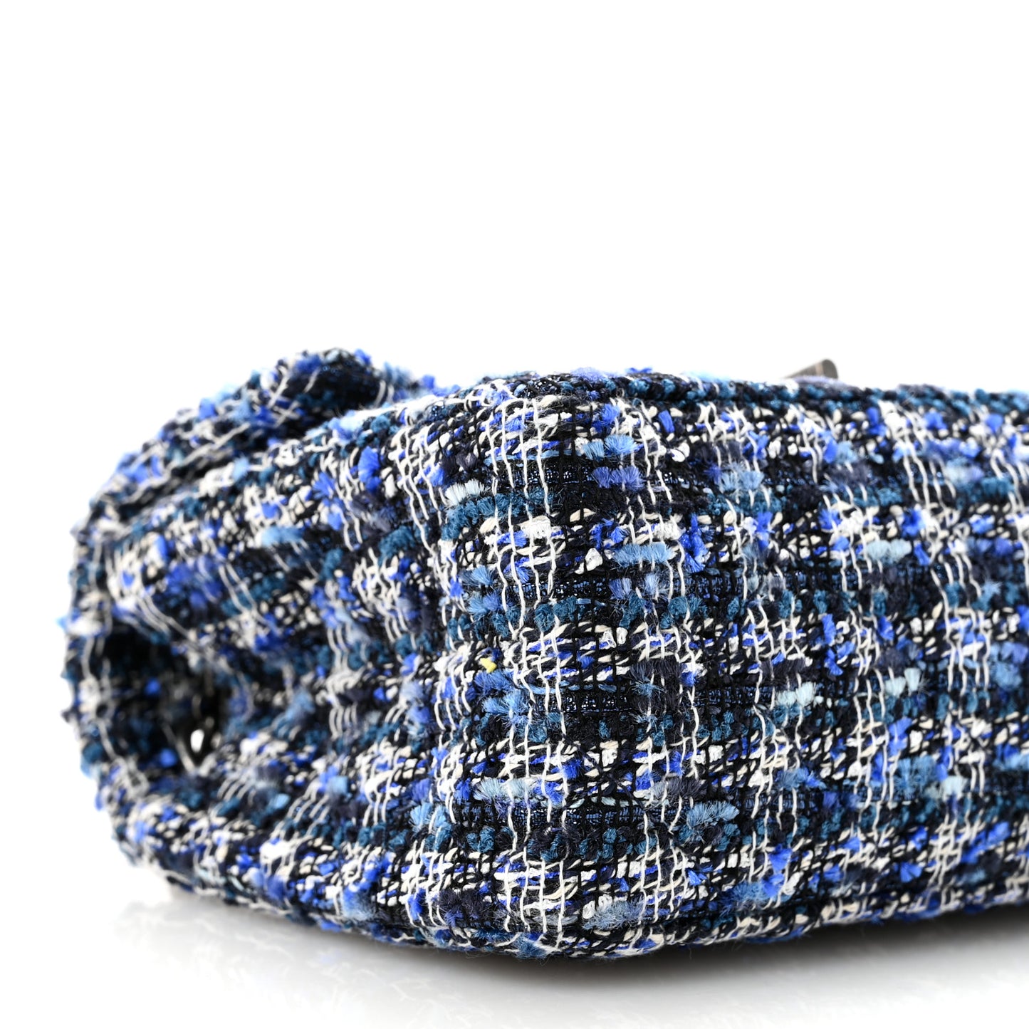Tweed Quilted 2.55 Reissue Mini Flap Navy Blue Ecru Black