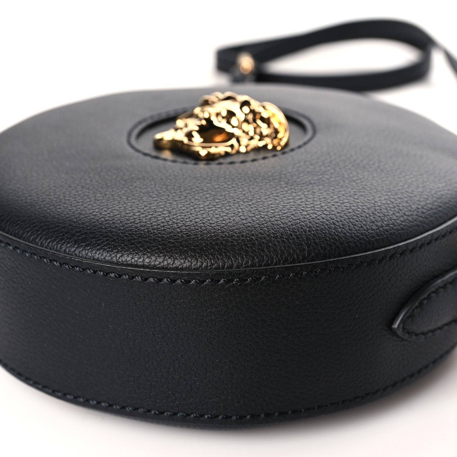 Versace Calfskin La Medusa Round Camera Bag Black 8 of 8