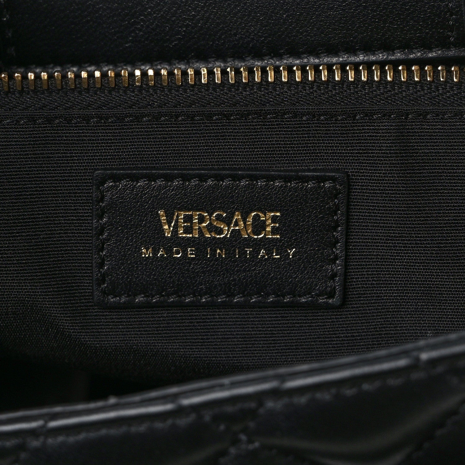 Versace Nappa Quilted Medusa Chain Shoulder Bag Black 6 of 15