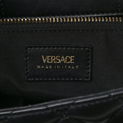 Versace Nappa Quilted Medusa Chain Shoulder Bag Black 6 of 15