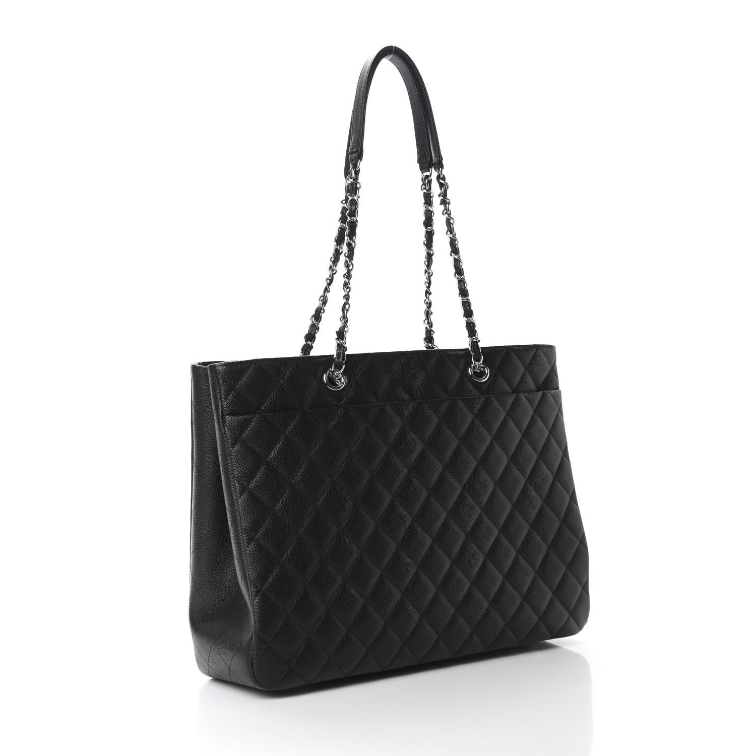 Chanel Caviar Quilted Large Shopping Tote Black 3 of 11