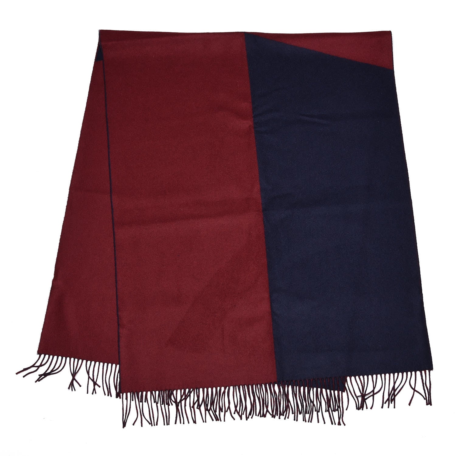 Hermes Cashmere Casaque Stole Marine Rouge 3 of 4