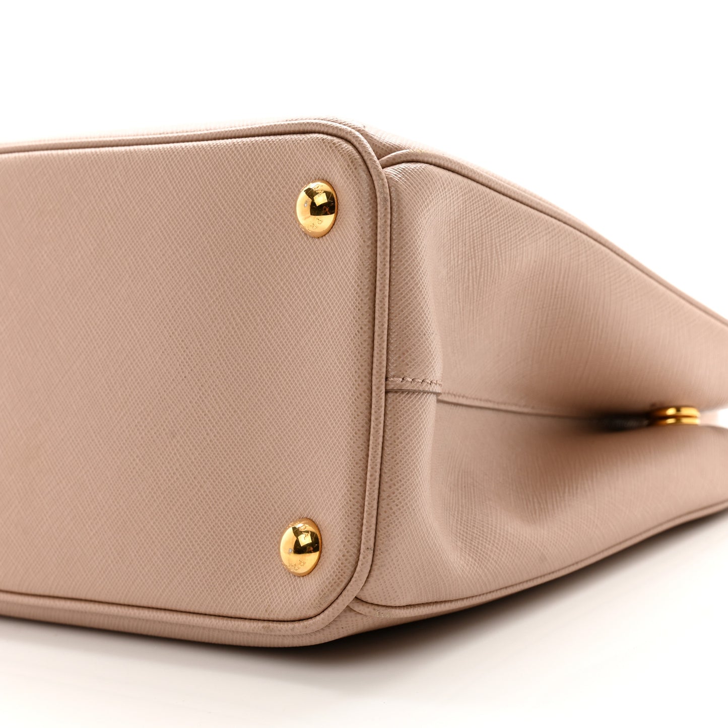 Saffiano Lux Small Galleria Double Zip Tote Cipria
